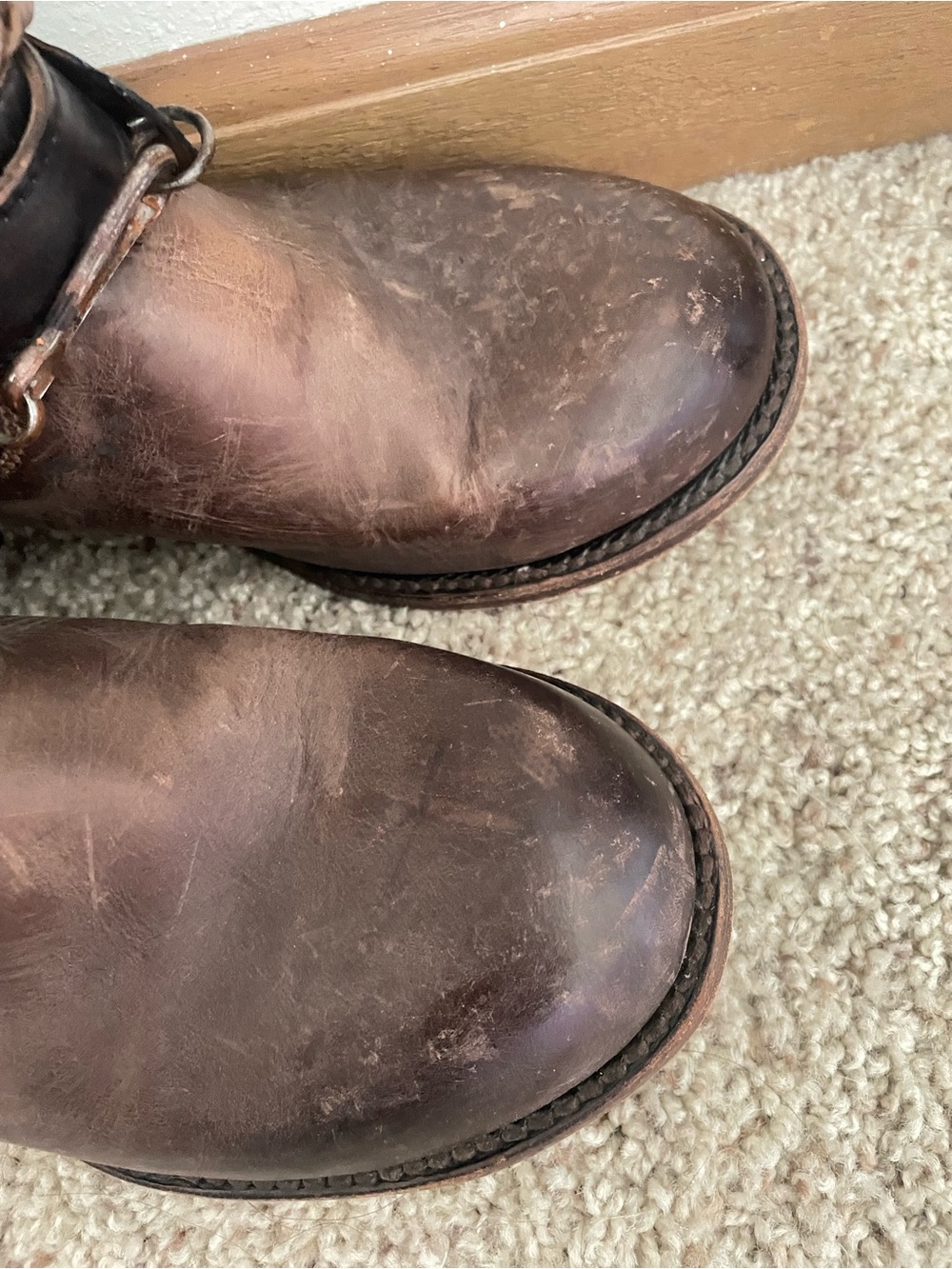 Freebird Aspen Harness Boots Size 9 Distressed Brown Leather - Picture 7 of 9